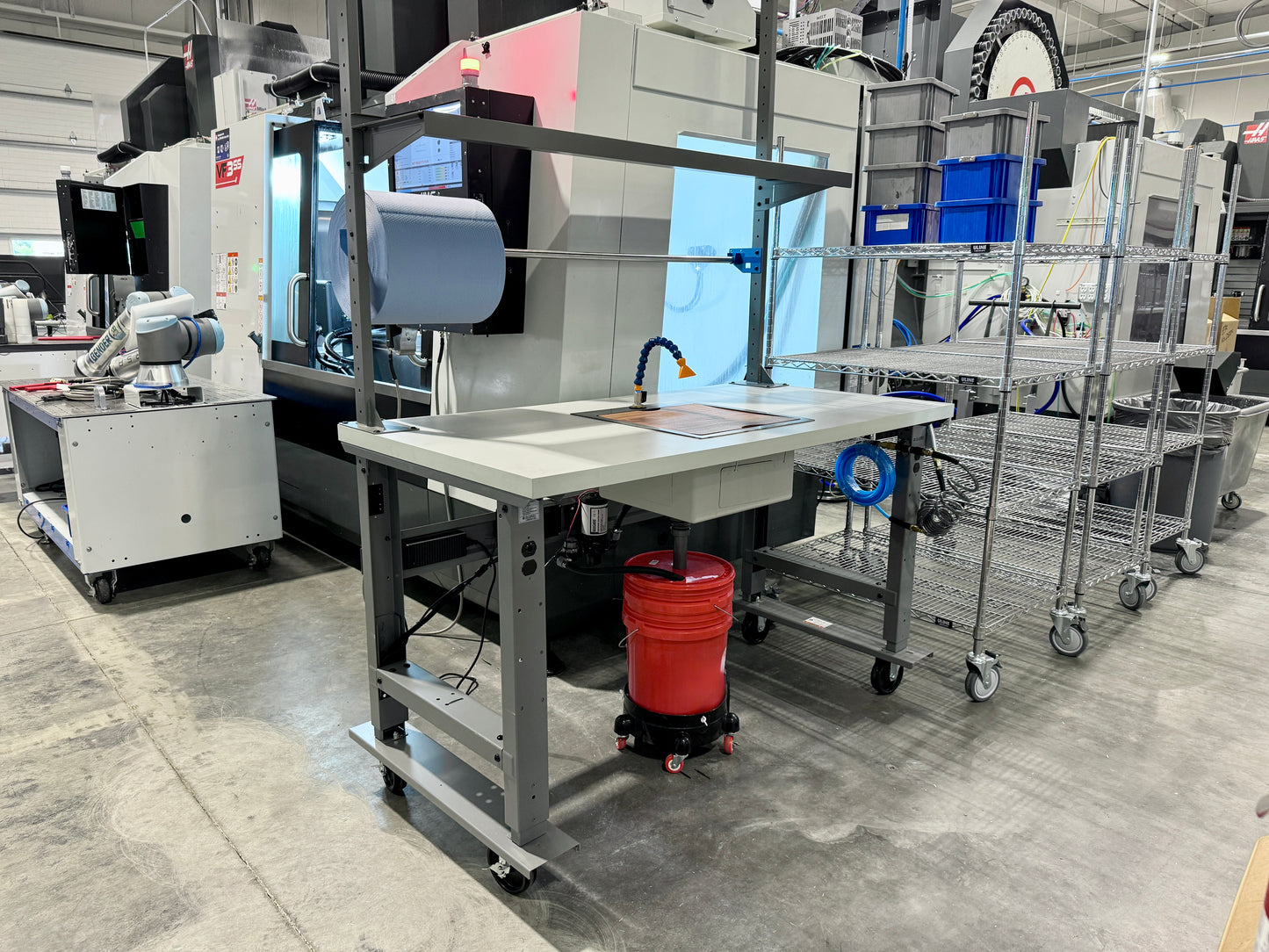 Mobile Parts Wash / Dry / Inspect Station
