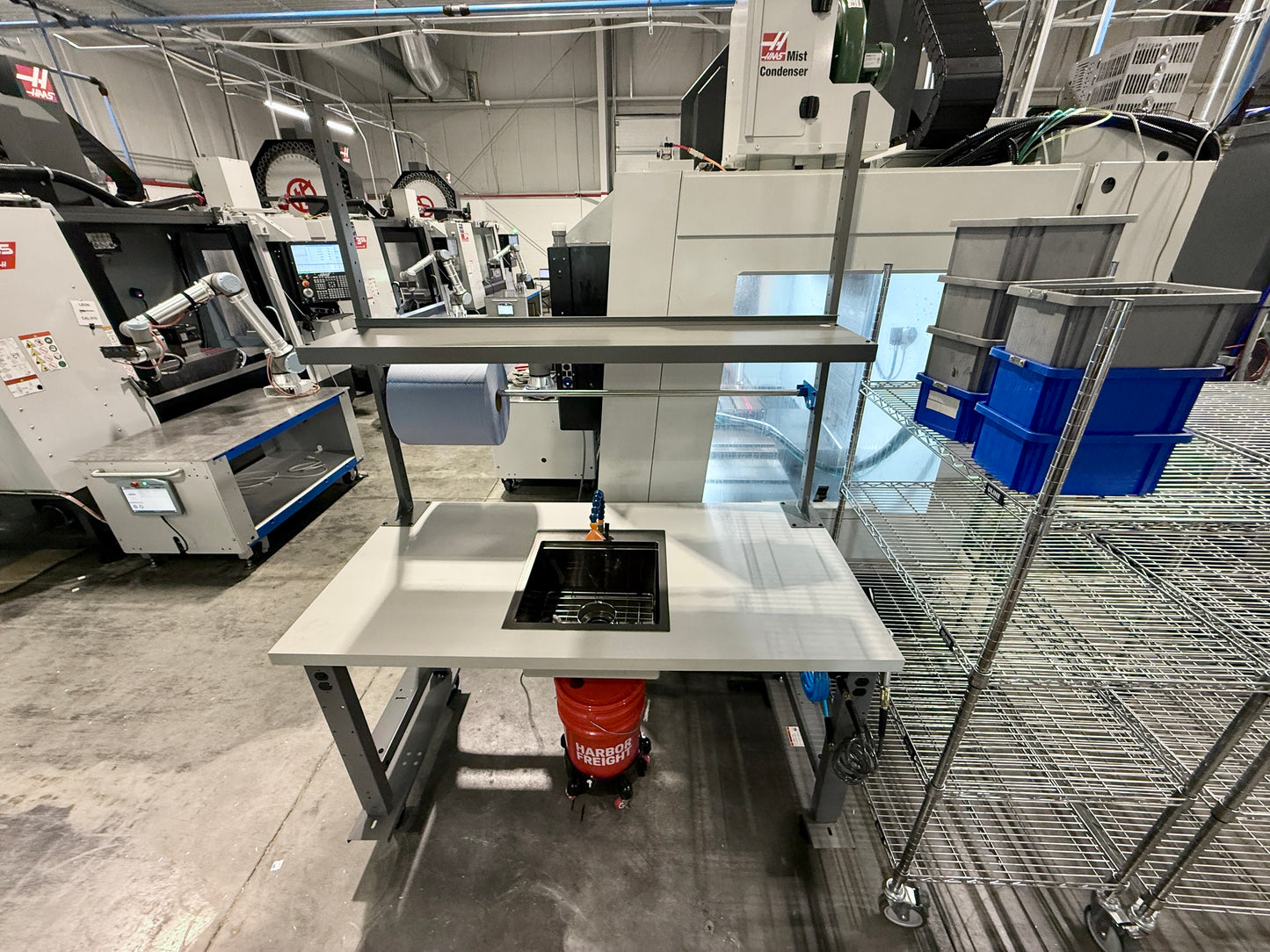 Mobile Parts Wash / Dry / Inspect Station