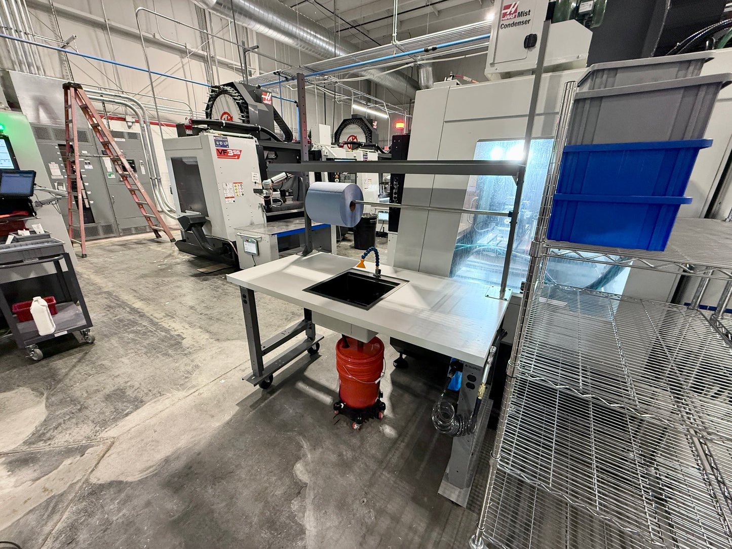 Mobile Parts Wash / Dry / Inspect Station