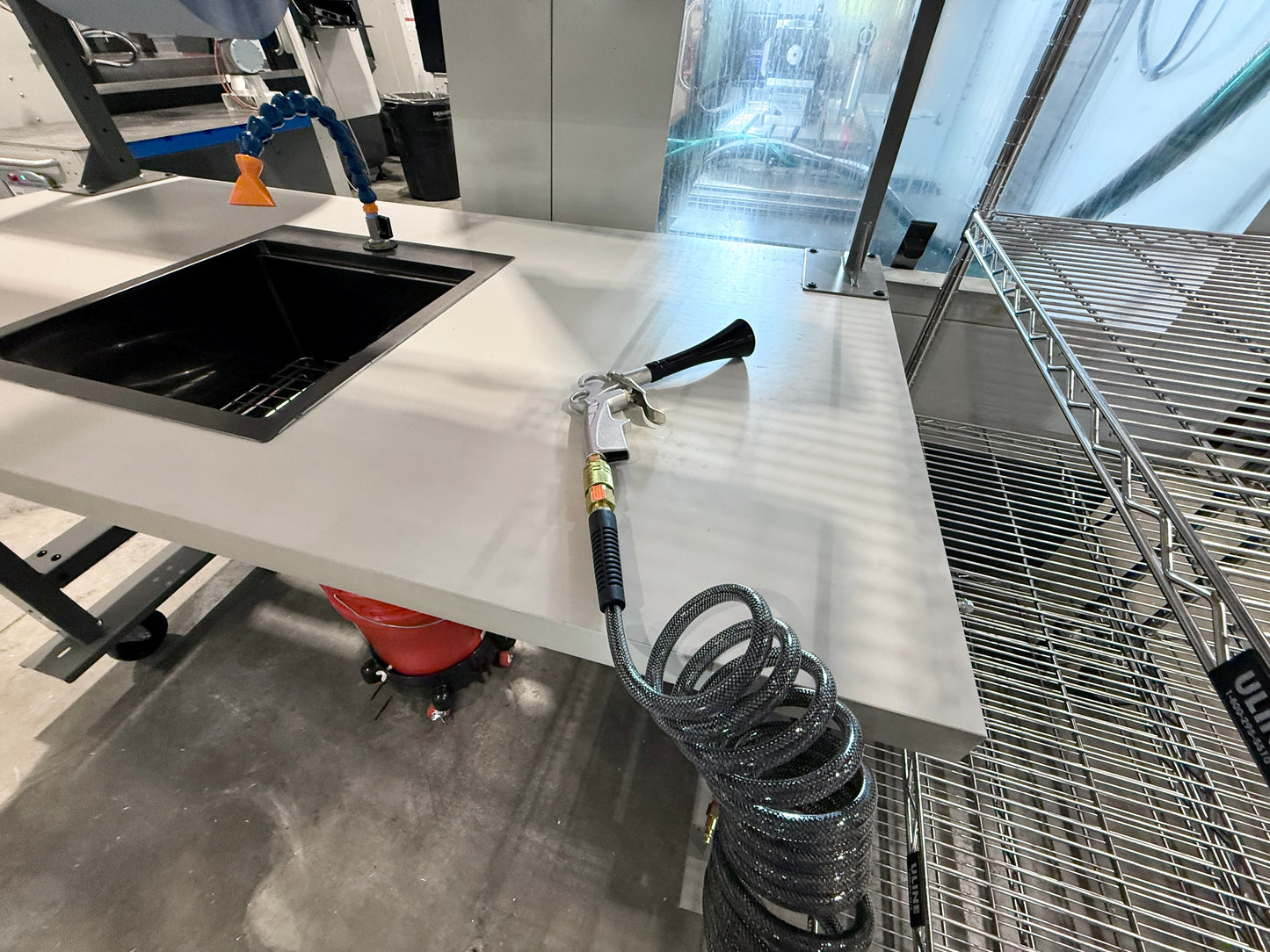Mobile Parts Wash / Dry / Inspect Station